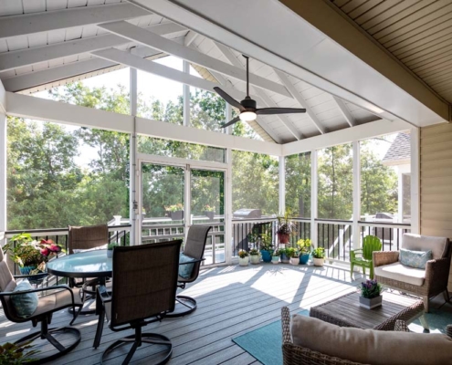 Enterprise Contracting Services Screened Porch Exteriors Remodeling Contractor Ashburn, Virginia